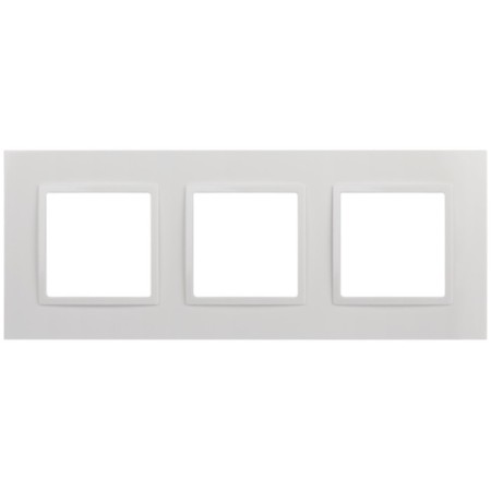 Frame for sockets and switches Era Elegance 14-5013-01 Classic, 3 posts, white