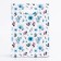 Gift box-package, packaging with a cut handle, "blue cornflowers", 14 x 6 x 21 cm