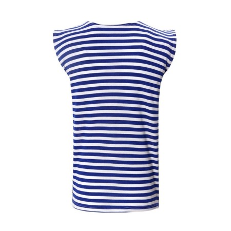 T-shirt men's vest (knitting), blue color, size 48-50-5