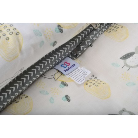 Sleeping nest "Owls", gray color-4