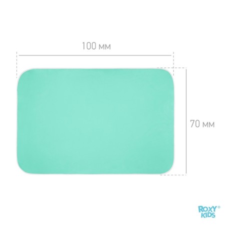 Bleanie Substract with PVC coating, rr. 70x100 cm, turquoise color-5