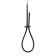 Lasso for the penis Mystim Rodeo Robin, electrical stimulation, silicone, black, 42 ​​cm
