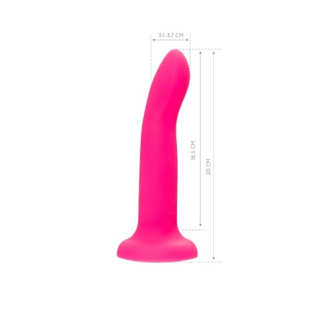 The phallimitator glowing in the darkness Beyond byfa Clint Glow, 20 cm, silicone, pink color-11