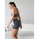 Female top on thin adjustable straps Mirey, size 50, color gray