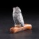 Souvenir "Owl on a log." 8 × 3.5 × 7.5 cm, selenite