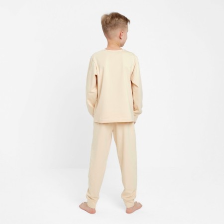 Pajama for a boy (longshit, trousers) minku beige color, height 152-2