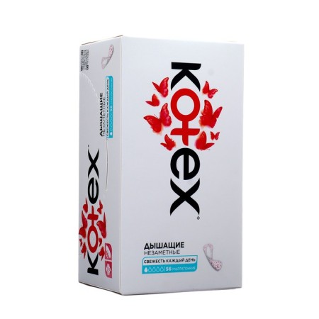Kotex daily gaskets, ultra -thin, 56 pcs.