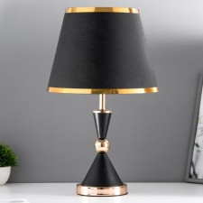 Elizabeth table lamp E27 40W black and gold 25x25x37 cm Risalux