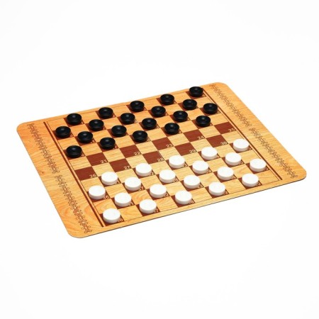 Checkers "Russian and international", field 42 x 32 cm-1
