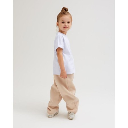 Children's pants Minaku: Basic Line Kids, beige color, height 158-8