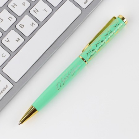 Metal handle in a tube "Happy Teacher", Blue Paste, 1.0 mm-1