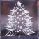 New Year. Box gift New Year folding PVC "Christmas tree" 7 x 7 x 7 cm.