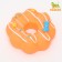 Brying Toy "Donut" for dogs, 8.5 cm, orange