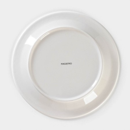 Porcelain dining plate Magistro Argos, D = 25.8 cm, white color-3