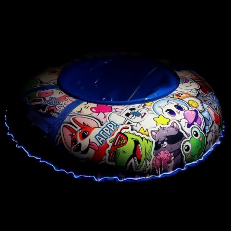 Winter Star Tubing Wheel Steer, LED lighting, Czech diameter 100 cm-5