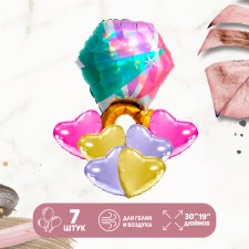 Set of foil balls 