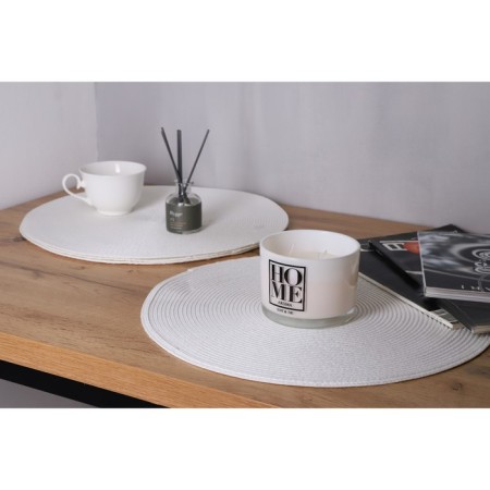 Set of serving napkins on the table "Loft", 4 pcs, d = 38 cm, white color-12
