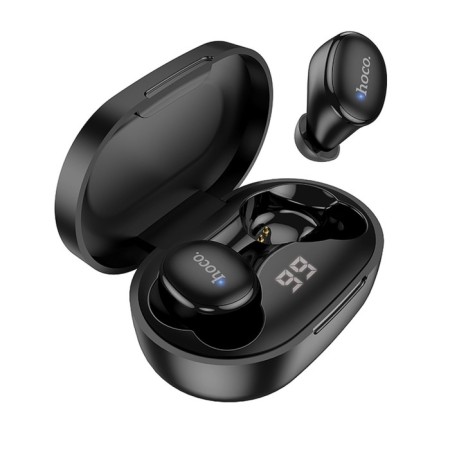 Hoco E11 TWS headphones, wireless, vacuum, BT5.1, 40/300 mAh, microphone, black-2