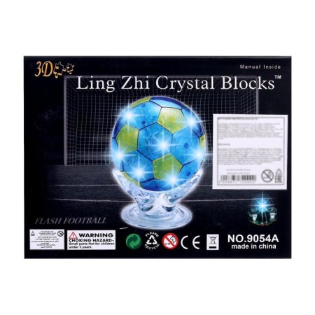 Puzzle 3D Crystalline “Ball”, 77 parts, lighting effects, works on batteries, mix-4
