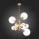 Suspension lamp ST LUCE. SL1150.203.08. Liora. 8x40 watts, E27, 65x65 cm, matte gold color