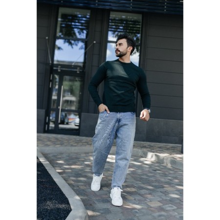 Jumper male ise, size 56, emerald color-3