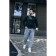 Jumper male ise, size 56, emerald color