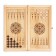 Wooden backgammon with checkers "Persian", board game, 40 x 40 cm