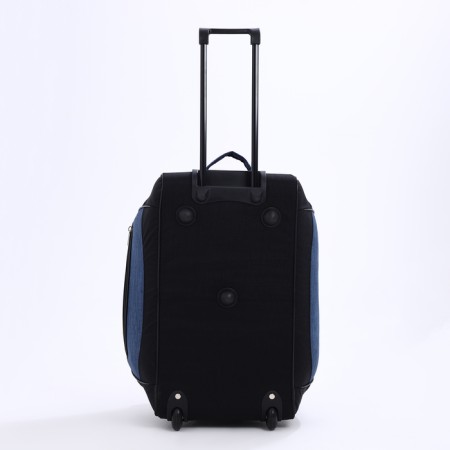 Road bag on wheels, 3 outer pockets, black/blue color-2