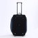 Road bag on wheels, 3 outer pockets, black/blue color