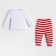 Set: jumper and pants crumb I am my first ng, height 68-74 cm, red/white color