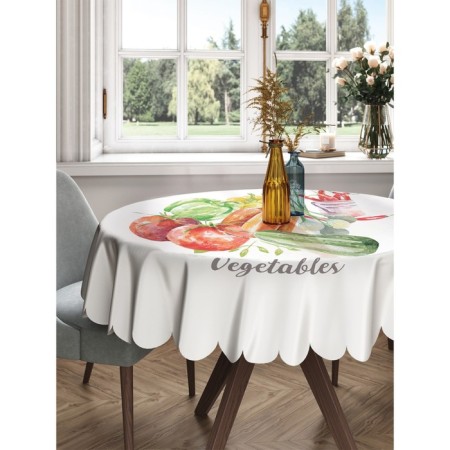 The tablecloth "Vegetable set", round, Saten, d = 150 cm