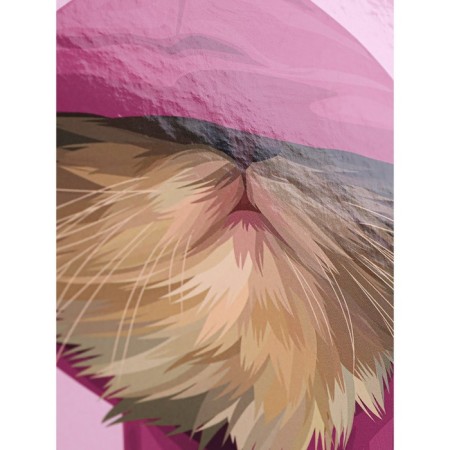 Sketchbook 165 x 165 mm, 40 sheets on the crest "Cat in a hood", solid cover, glossy lamination, block 100 g/m2-3