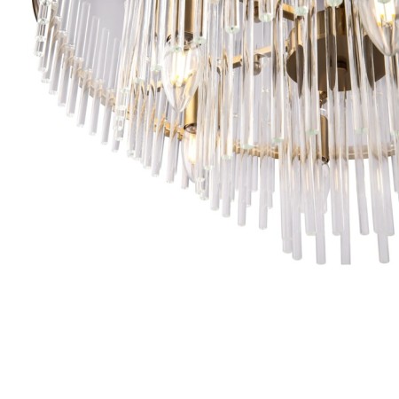 Suspended lamp Freya Fr5216PL-09BS Agora, 600x600x660 mm, E14, 9x60W, brass color-3
