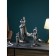 Set of stands for the little things “Boldog standing”, polystone, 58 cm, silver color