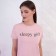 Female home set (T -shirt/shorts), powder color, size 50
