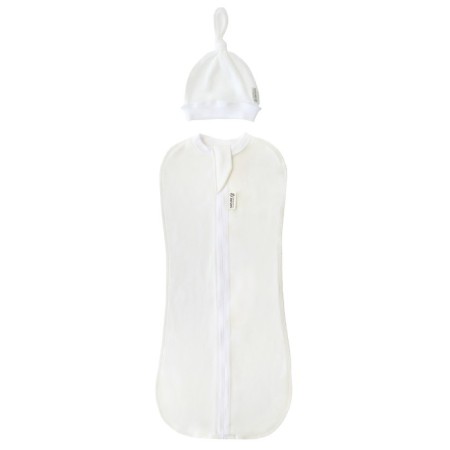 Lightning diaper with a hat with a hat Nature Essence, height 56-68 cm, dairy color-3