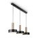 Suspended lamp Freya Fr4008PL-03BBS IZZA, 900x200x1235 mm, E27, 3x40W, black color and brass