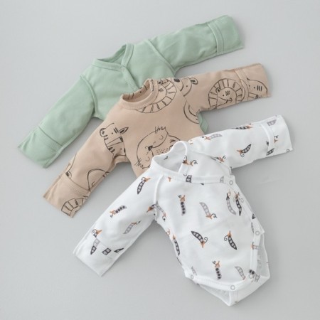 Body Children's Kinderlitto "Brokes-ticks", with a long sleeve, height 56-62 cm, 3 pcs