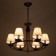 AMALIA CHARTALY 6H14 40W Black 75x75x60-67cm Bayerlux