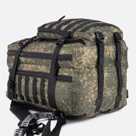 Tactical backpack, TAIF, 45 l, lightning department, 2 outer pockets, camouflage color/green-4