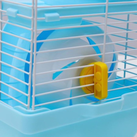The cage for rodents is equipped, 23 x 19 x 28 cm, blue-7
