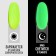 Glow in the Dark Gel Glow, 3 phase, 8 ml, LED/UV, fluorescent, bright yellow color (24)