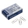 Office clips Globus, 100 pcs., 28 mm, nickel.