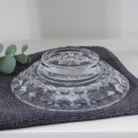 Glass soap dish "Bezingless", 11.5 × 11.5 × 3.5 cm-2