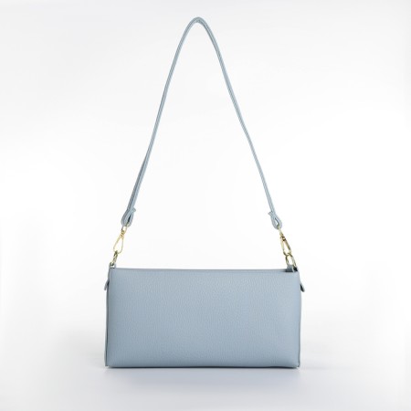 Bag Women's Cross-Bodi with a zipper, blue color