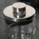 Kelly Kelly Kelly press teapot, 350 ml, glass, black color, Mix drawing