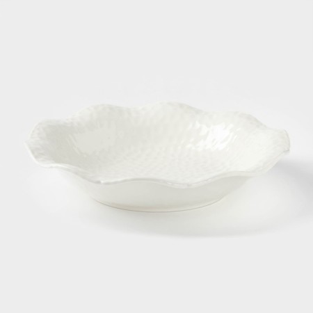 Ceramic dining “airiness”, 1.1 l, d = 28 cm, white color, white