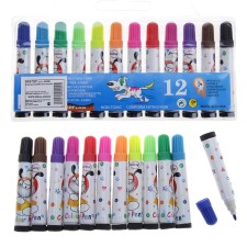 Felt -tip pens, 12 colors, mini, in a blister, a ventilated cap