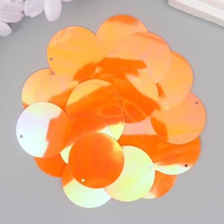 Sequins "circle" coral set 30 g d = 3 cm-1