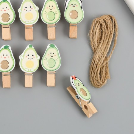 Decor for creativity tree "Procher. Avocado" set of 10 pcs 3.8x1.9x1.2 cm-1